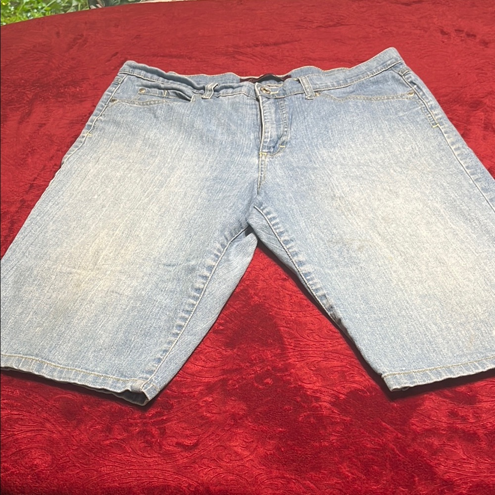 Gloria Vanderbilt Sky Blue Denim Shorts